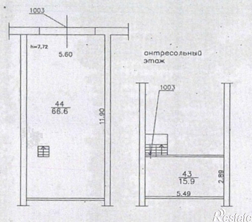 Продажа помещения Грибоедова ул, 1А