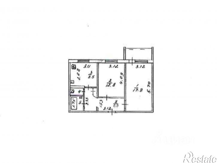 2-комн квартира улица Конституции, 5,  д. 5