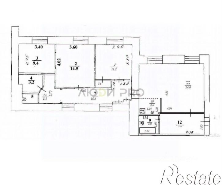 4-комн квартира Комсомольская улица, 18,  д. 18