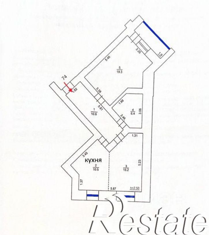 2-комн квартира улица Риммы Юровской, 2,  д. 2